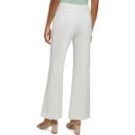 Calvin Klein Womens White Pleated Dress Pants Trousers Petites 10P BHFO 7172