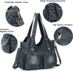 Casual Washed Denim Shoulder Bags Top Handle Lady's Hobo Bags Women Purses And Handbags