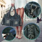 Casual Washed Denim Shoulder Bags Top Handle Lady's Hobo Bags Women Purses And Handbags