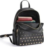 Chrysansmile Genuine Leather Backpack Purse For Women Fashion Casual Backpacks For Women Ladies Shoulder Bags - Black Star