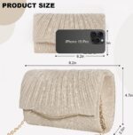 Clutch Purses for Women Formal Dressy Evening Bag Handbags Crossbody Bag for Wedding Cocktail Prom Party Elegance Charm