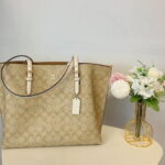 Coach 1665 Mollie Tote In Signature Canvas IN Khaki Chalk