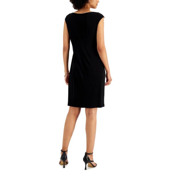 Connected Apparel Womens Black Office Knee-Length Sheath Dress 12 BHFO 0322