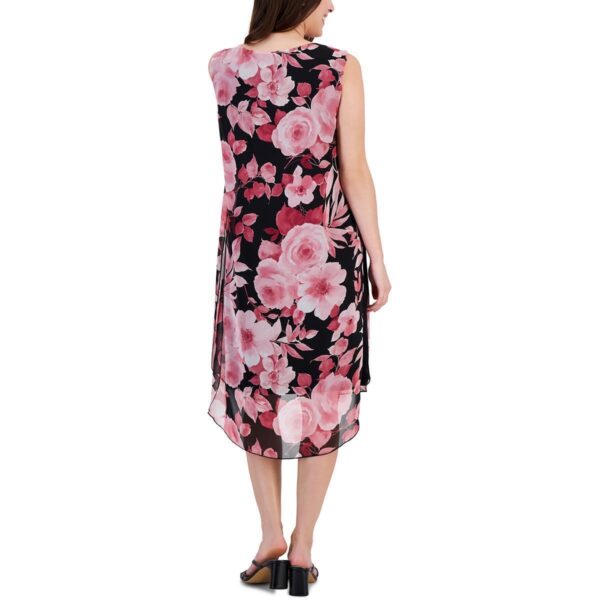 Connected Apparel Womens Pink Chiffon Cocktail And Party Dress 4 BHFO 2467