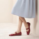 C.Paravano Mary Jane Shoes for Women | Women's Flats | Women Square Toe Flats | Leather Mary Jane