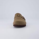 CUSHIONAIRE Hana Slip-On Buckle Clog with Cork Footbed +Memory Foam, Wide Widths Available