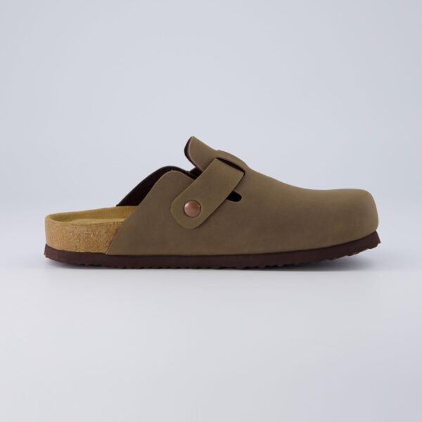 CUSHIONAIRE Hana Slip-On Buckle Clog with Cork Footbed +Memory Foam, Wide Widths Available