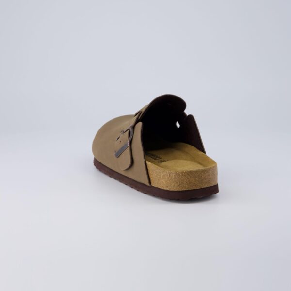 CUSHIONAIRE Hana Slip-On Buckle Clog with Cork Footbed +Memory Foam, Wide Widths Available