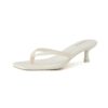 CUSHIONAIRE Women's Miami Kitten heel thong sandals +Memory Foam, Wide Widths Available