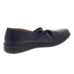 David Tate Womens Plum Navy Leather Casual Shoes Shoes 6 Narrow (AA,N) BHFO 2113