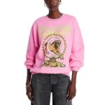 Daydreamer Womens The Doors Pink Crewneck Sweatshirt Sweater XS BHFO 9682