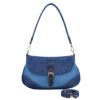 Denim Purse for Women -Stylish Elegant Blue Jean Canvas Tote,Cute Chic Hobo Shoulder Bag Handbag with 2 Straps-Suitable Bags to Match with Denim Dress Shirt