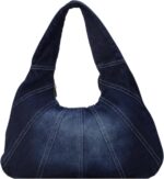 Denim Purse, Trendy Jean Purses for Women Denim Hobo Bag Y2K Shoulder Bag Handbags