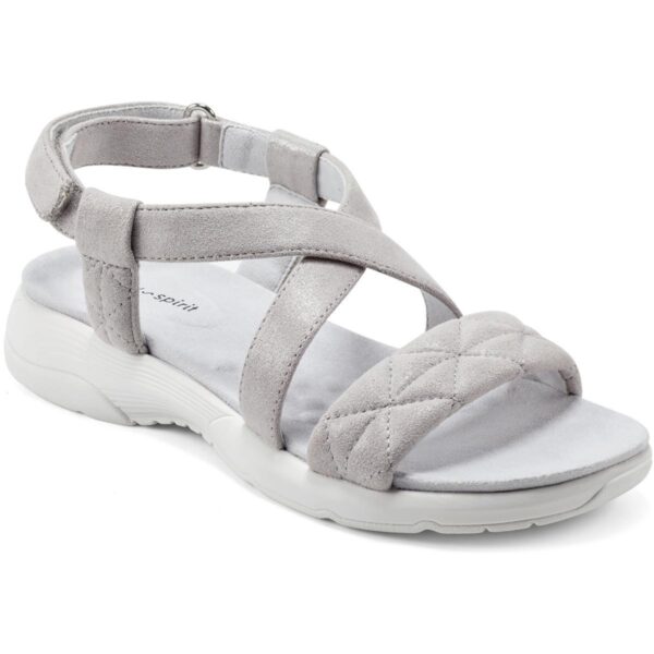 Easy Spirit Womens Treasur 2 Taupe Wedge Sandals 11 Narrow (AA,N) BHFO 9350