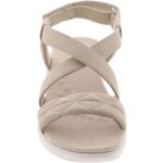 Easy Spirit Womens Treasur 2 Taupe Wedge Sandals 7.5 Medium (B,M) BHFO 6296