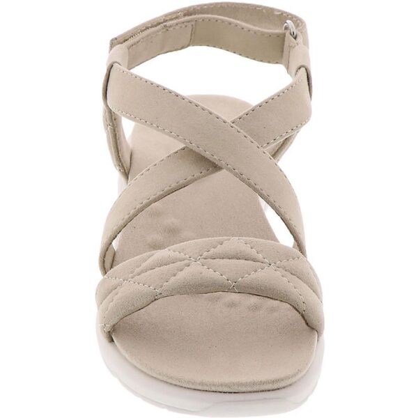 Easy Spirit Womens Treasur 2 Taupe Wedge Sandals 7.5 Medium (B,M) BHFO 6296