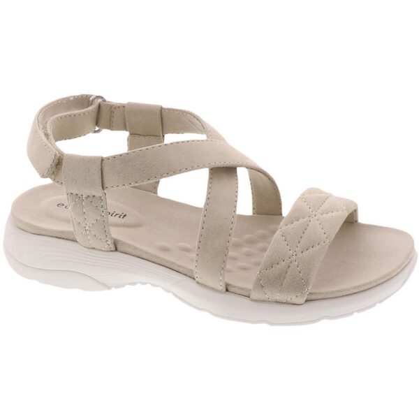 Easy Spirit Womens Treasur 2 Taupe Wedge Sandals 7.5 Medium (B,M) BHFO 6296