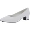 Easy Street Womens Prim White Dress Pumps Shoes 6.5 Medium (B,M) BHFO 7433