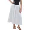 Elie Tahari Womens White Eyelet Long Special Occassion Maxi Skirt L BHFO 3924