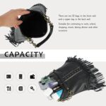 Emprier Fringe Hobo bags for Women Vegan Leather Tassel Crossbody Purse Western Fringe Purse and Handbag