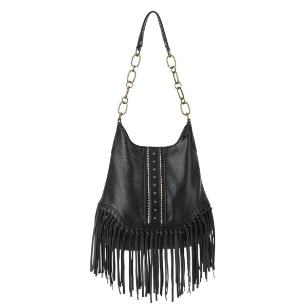 Emprier Fringe Hobo bags for Women Vegan Leather Tassel Crossbody Purse Western Fringe Purse and Handbag