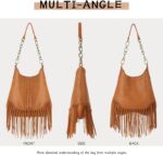 Emprier Fringe Hobo bags for Women Vegan Leather Tassel Crossbody Purse Western Fringe Purse and Handbag