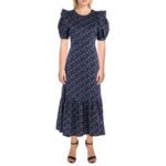 English Factory Womens Navy Cutout Long Summer Maxi Dress XS BHFO 8130