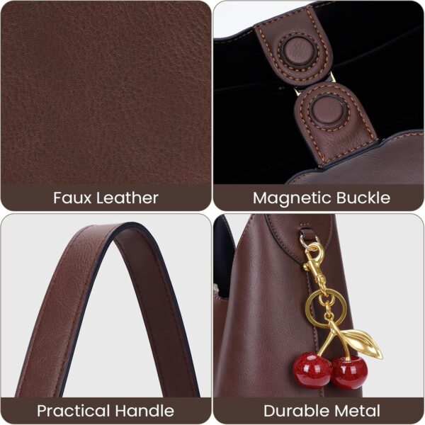 Faux Suede Hobo Bags Vegan Leather Shoulder Bag Tote for Women Medium Slouchy Designer Handbags Purses Fall Fashion