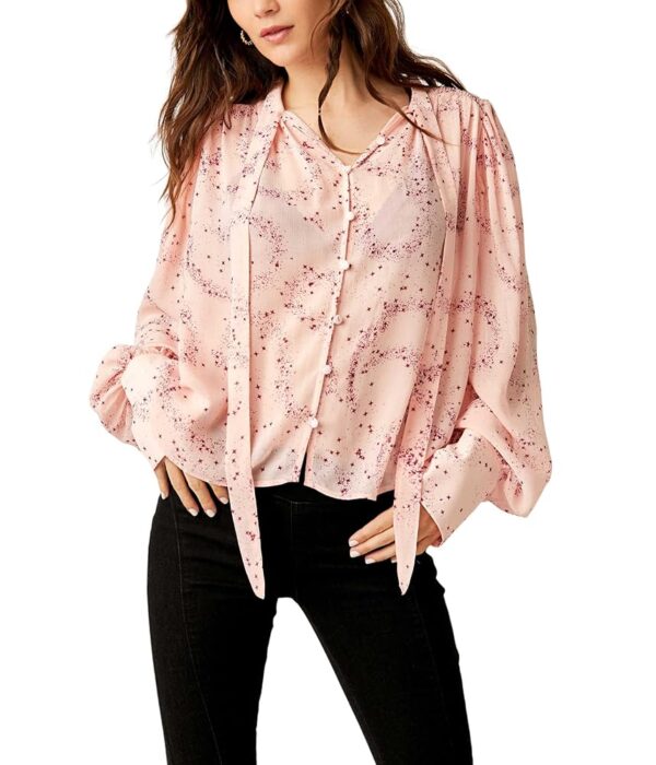 Free People Stars Align Printed Top