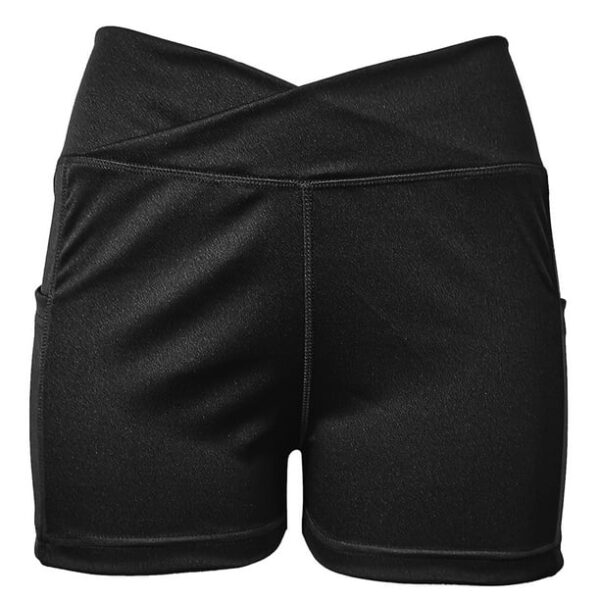 Frostluinai Shorts For Women Summer Savings Clearance Women Scrunch Butt Lifting High Waisted Yoga Shorts Biker Short With Pocket V Cross Tummy Control Workout Gym Shorts Sweat...