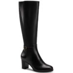 Giani Bernini Womens Black Tall Knee-High Boots Shoes 5.5 Medium (B,M) BHFO 9473