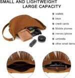 GLITZALL Boho Fringe Purse Small Crossbody Hobo Bags for Women Vegan Suede Western Country Purse