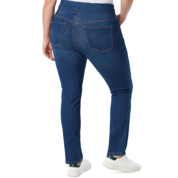 Gloria Vanderbilt Womens Blue Mid-Rise Straight Leg Jeans Plus 16W BHFO 5231