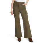 Gloria Vanderbilt Women's High Rise Wide Leg Cargo Jeans, Regular and Short Inseams, Sizes 2-18