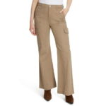 Gloria Vanderbilt Women's High Rise Wide Leg Cargo Jeans, Regular and Short Inseams, Sizes 2-18