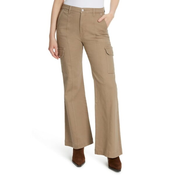 Gloria Vanderbilt Women's High Rise Wide Leg Cargo Jeans, Regular and Short Inseams, Sizes 2-18