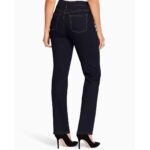 Gloria Vanderbilt Womens Navy High Rise Denim Straight Leg Jeans 12L BHFO 3200