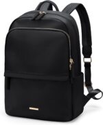 GOLF SUPAGS Laptop Backpack for Women Slim Computer Bag Work Travel College Backpack Purse Fits 14 Inch Notebook (Black)