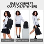 GOLF SUPAGS Laptop Backpack for Women Slim Computer Bag Work Travel College Backpack Purse Fits 14 Inch Notebook (Black)