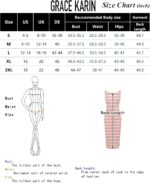 GRACE KARIN Womens 2024 Summer Striped Dress Sleeveless Knitted Midi Bodycon Dresses Tank Ribbed Sweater Beach Dress