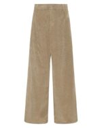 GRAPENT Corduroy Wide Leg Pants Woman High Waisted Fall Business Casual Elastic Waist Loose Trendy Trousers with Pockets