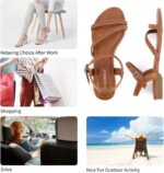 Greatonu Women’s Flat Sandals Slip On Summer Gladiator Open Toe Braided Slingback Shoes