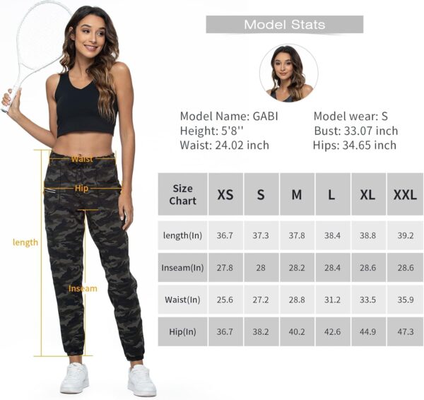 Haowind Joggers for Women with Pockets Elastic Waist Workout Sport Gym Pants Comfy Lounge Yoga Running Pants