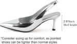 heelchic Women‘s Kitten Pumps Heels, Low Heels Comfortable Slingback Dress Shoes for Women