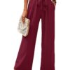 Heymoments Women's Wide Leg Pants add Tops High Waisted Sport Athletic Jogger Running Walking Sweatpant