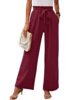 Heymoments Women's Wide Leg Pants add Tops High Waisted Sport Athletic Jogger Running Walking Sweatpant