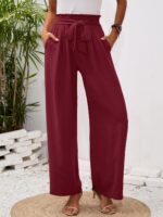 Heymoments Women's Wide Leg Pants add Tops High Waisted Sport Athletic Jogger Running Walking Sweatpant