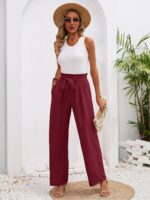 Heymoments Women's Wide Leg Pants add Tops High Waisted Sport Athletic Jogger Running Walking Sweatpant