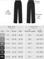 Heymoments Women's Wide Leg Pants add Tops High Waisted Sport Athletic Jogger Running Walking Sweatpant