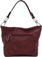 Hobo Shoulder Bag with Big Snap Hook Hardware